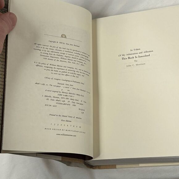 Ahab's Wife: Or, The Star-gazer (P.S. Series) by Sena Jeter Naslund, HC, 1st Ed. - Picture 6 of 6